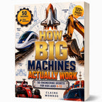 How Big Machines Actually Work: 50 Engineering Secrets for Kids Aged 6–12 (8.5 x 11 inch Full-Color) - Claire Monroe Books