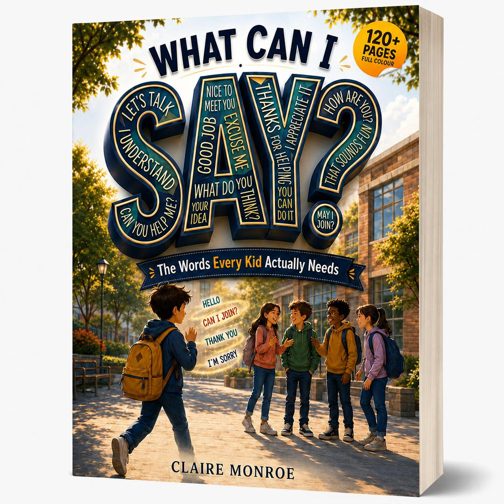 What Can I Say: The Words Every Kid Actually Needs (8.5 x 11 inch Full-Color) - Claire Monroe Books