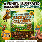 The Secret Jobs of Backyard Creatures For Kids Aged 6 to 10: An Illustrated Fun Animal Encyclopedia To Learn About Nature (8.5 x 11 inch Full-Color) - Claire Monroe Books