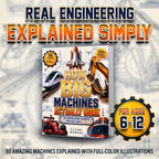 How Big Machines Actually Work: 50 Engineering Secrets for Kids Aged 6–12 (8.5 x 11 inch Full-Color) - Claire Monroe Books