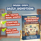 1-Min Systematic Theology Family Devotional: 88 Concepts towards Knowing God, Building Christian Faith and Understanding the Bible (6 x 9 inch B&W) - Claire Monroe Books