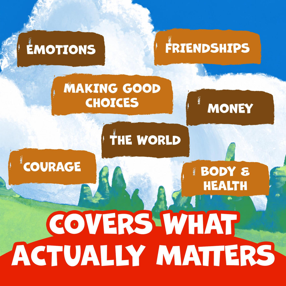 The Picture Playbook of Life Lessons For Kids Aged 6 to 10: 88 Things Worth Knowing Before You Grow Up (8.5 x 11 inch Full-Color) - Claire Monroe Books