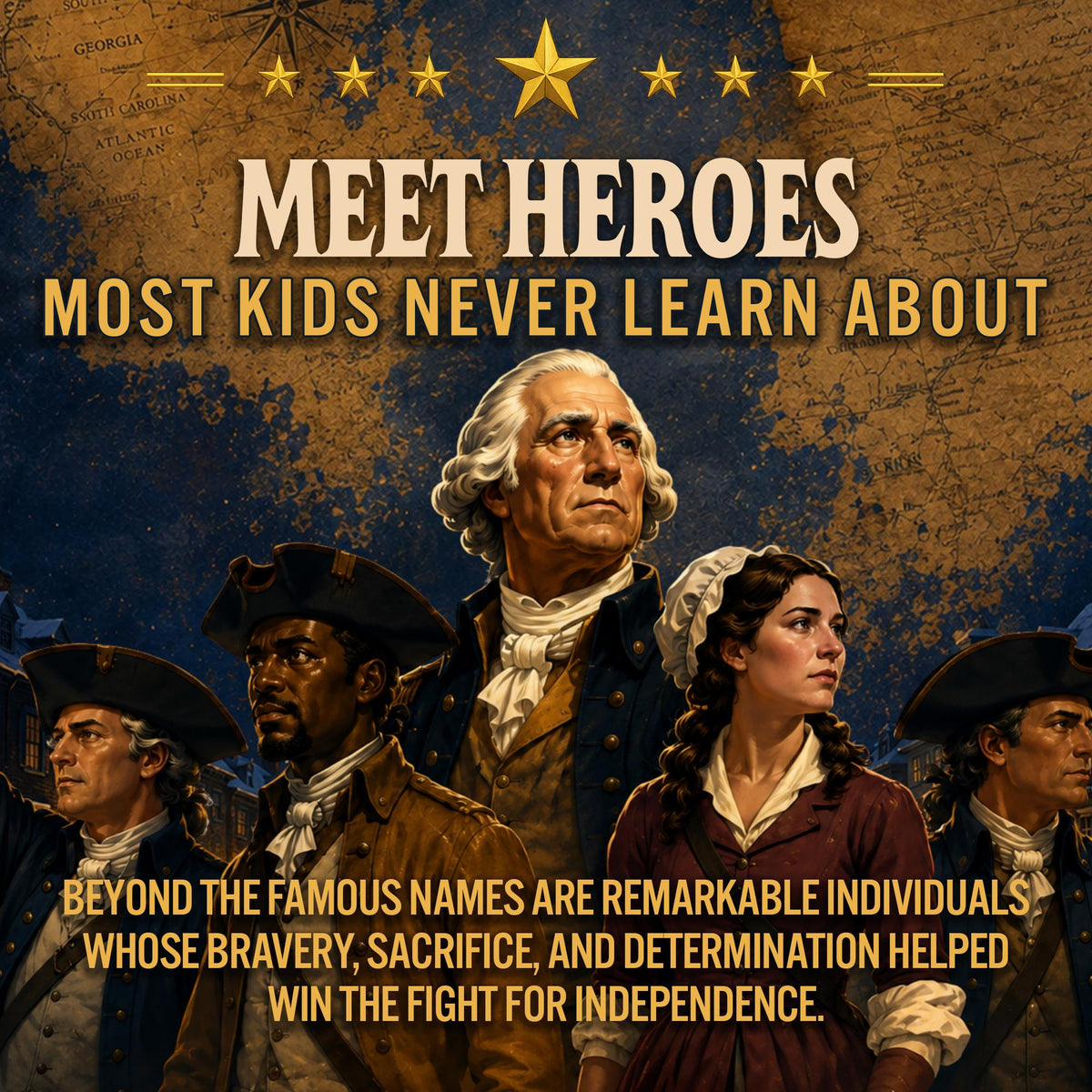 Unstoppable Americans: 20 Revolutionary Heroes Every Young American Should Know (8.5 x 11 inch Full-Color) - Claire Monroe Books