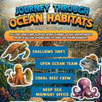 The Secret Jobs of Ocean Creatures For Kids Aged 6 to 10: An Illustrated Fun Animal Encyclopedia To Learn About Nature (8.5 x 11 inch Full-Color) - Claire Monroe Books