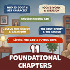 1-Min Systematic Theology Family Devotional: 88 Concepts towards Knowing God, Building Christian Faith and Understanding the Bible (6 x 9 inch B&W) - Claire Monroe Books