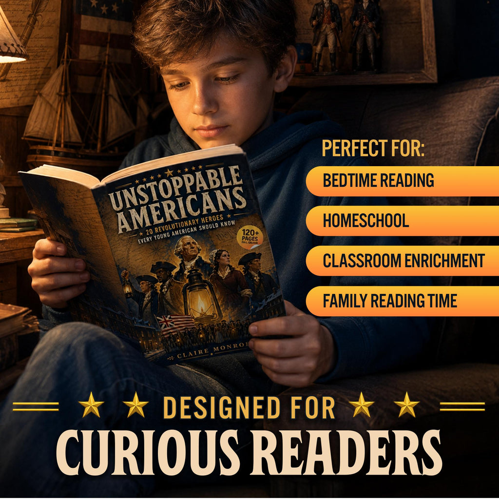 Unstoppable Americans: 20 Revolutionary Heroes Every Young American Should Know (8.5 x 11 inch Full-Color) - Claire Monroe Books