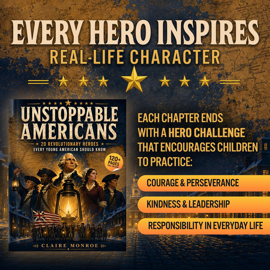 Unstoppable Americans: 20 Revolutionary Heroes Every Young American Should Know (8.5 x 11 inch Full-Color) - Claire Monroe Books