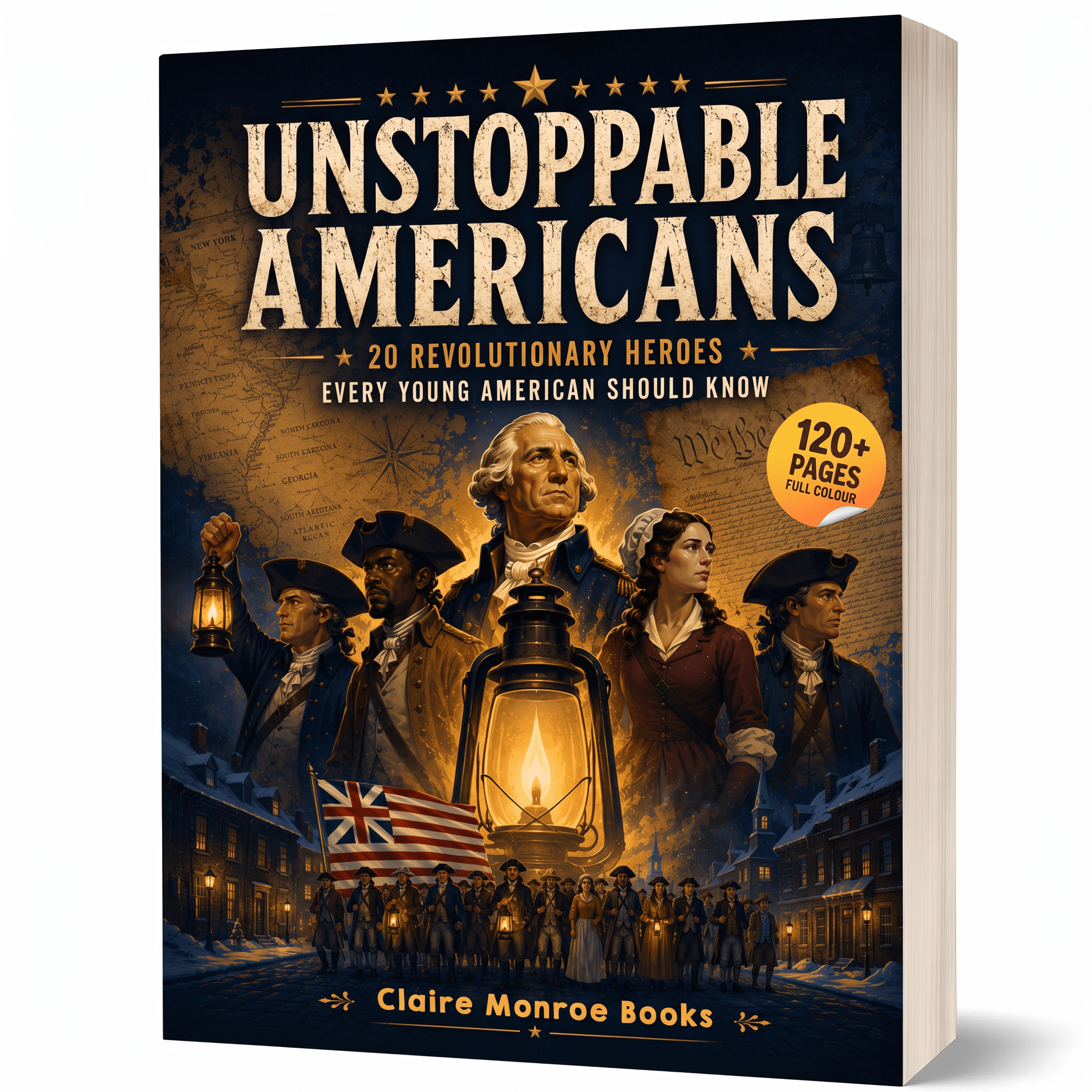 Unstoppable Americans: 20 Revolutionary Heroes Every Young American Should Know (8.5 x 11 inch Full-Color) - Claire Monroe Books