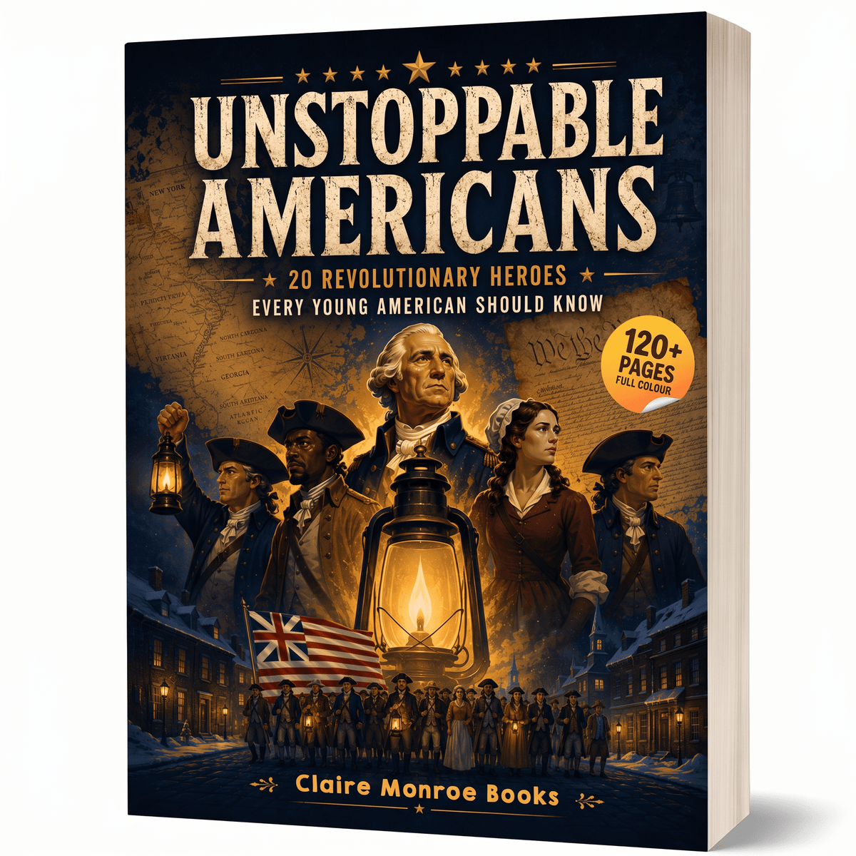 Unstoppable Americans: 20 Revolutionary Heroes Every Young American Should Know (8.5 x 11 inch Full-Color) - Claire Monroe Books