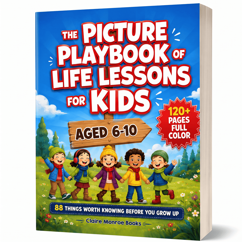 The Picture Playbook of Life Lessons For Kids Aged 6 to 10: 88 Things Worth Knowing Before You Grow Up (8.5 x 11 inch Full-Color) - Claire Monroe Books